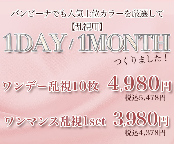 ワンデーワンマンス新発売